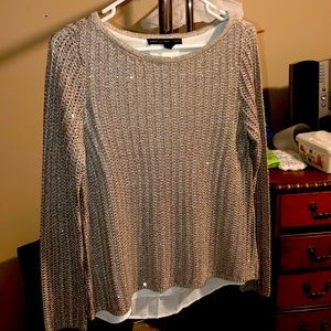 Bronze/ Silvery holiday blouse